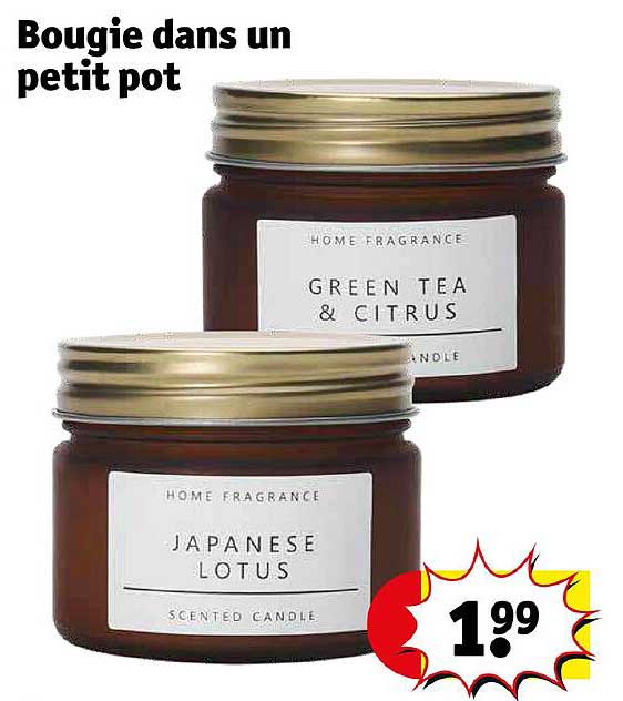 bougie dans un petit pot