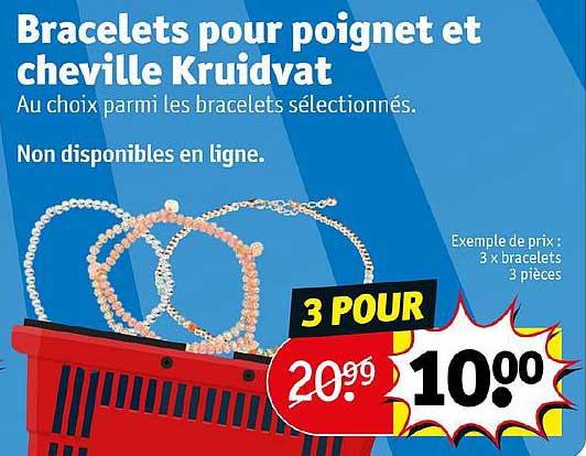 bracelets pour poignet et cheville kruidvat