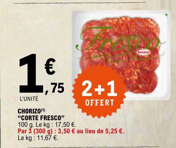 Chorizo "corte Fresco"