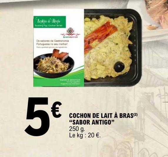 cochon de lait à bras "sabor antigo"