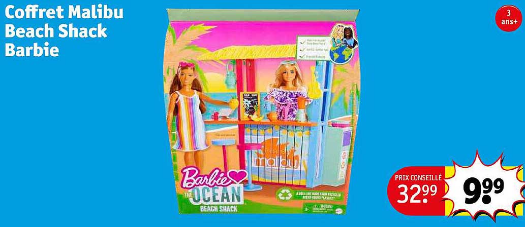 coffret malibu beach shack barbie