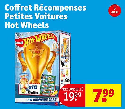 coffret récompenses petites voitures hot wheels