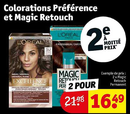 Colorations Préférence Et Magic Retouch