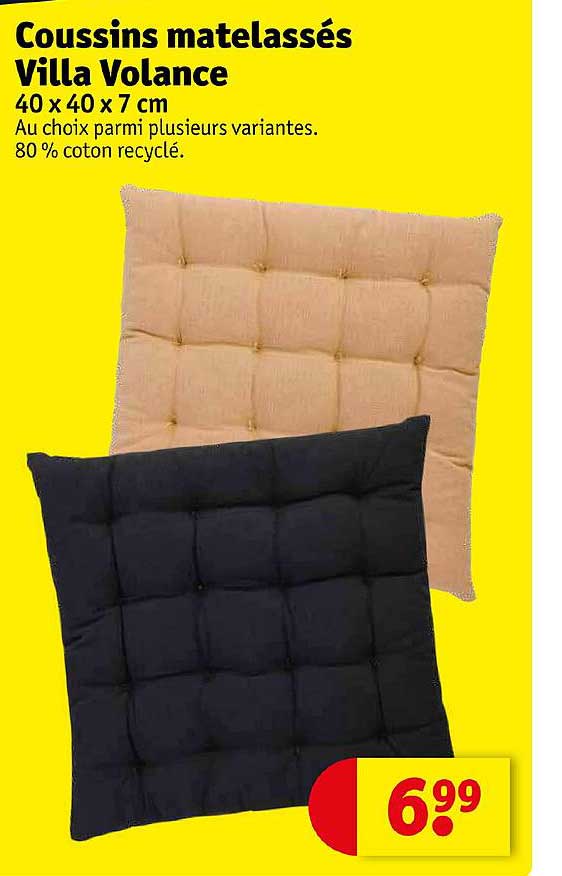 coussins matelassés villa volance