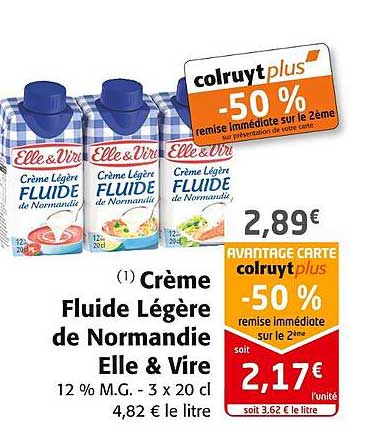 Crème Fluide Légère De Normandie Elle & Vire