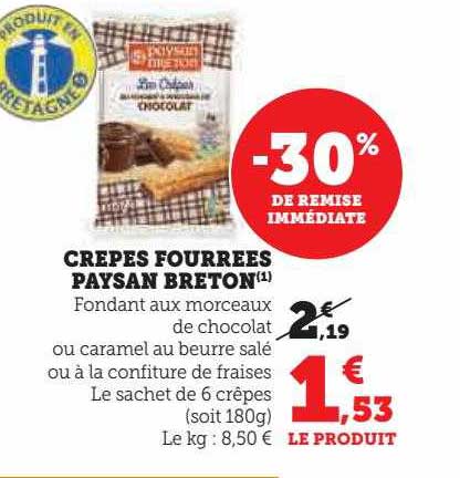 crêpes fourrées paysan breton