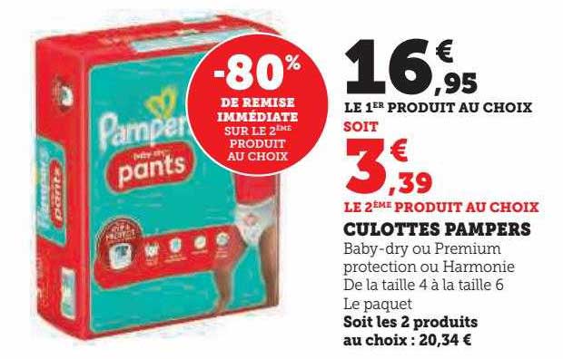 Culottes Pampers