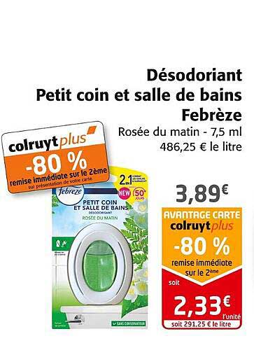 Désodorisant Petit Coin Et Salle De Bains Febrèze
