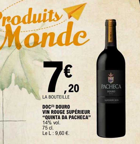 doc douro vin rouge supérieur "quinta da pacheca"