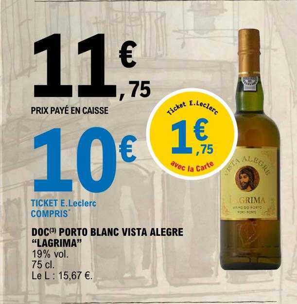 doc porto blanc vista alegre "lagrima"