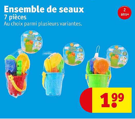 ensemble de seaux