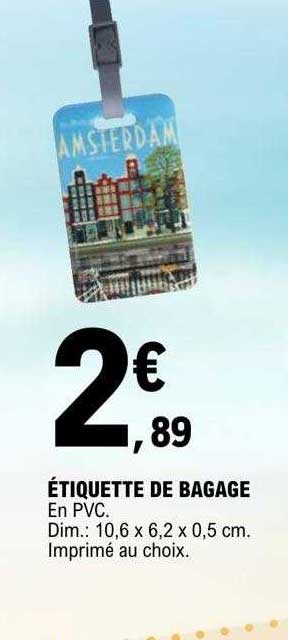 étiquette de bagage