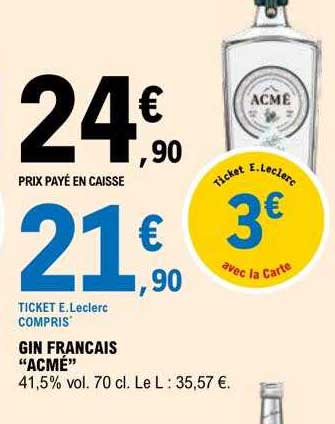 Gin Français "acmé"