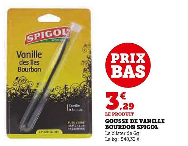 gousse de vanille bourdon spigol