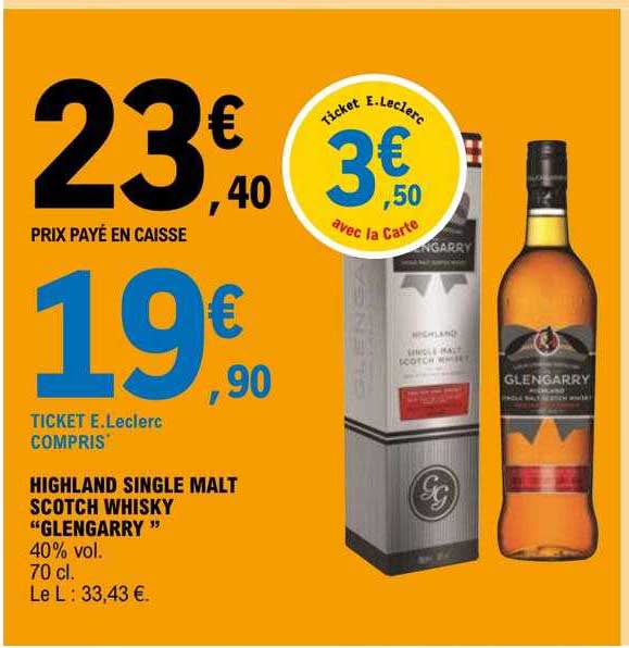 highland single malt scotch whisky "glengarry"