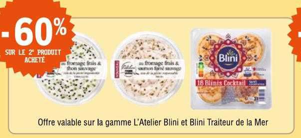 la gamme l'atelier blini et blini traiteur de la mer
