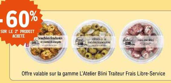 la gamme l'atelier blini traiteur frais libre-service