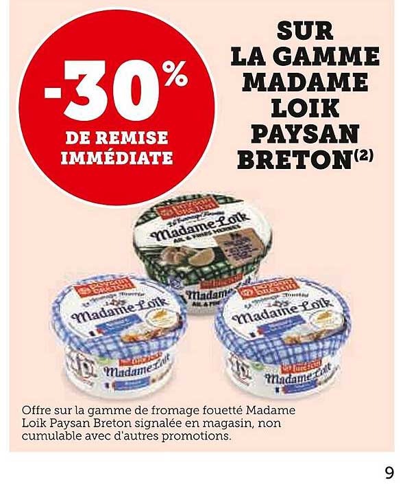 la gamme madame loïk paysan breton