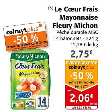 le cœur frais mayonnaise fleury michon