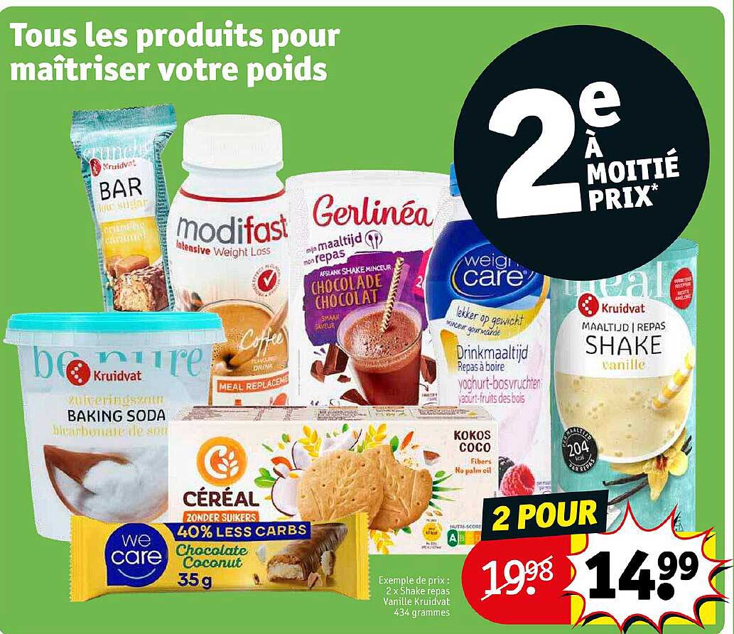 les produits pour maîtriser votre poids