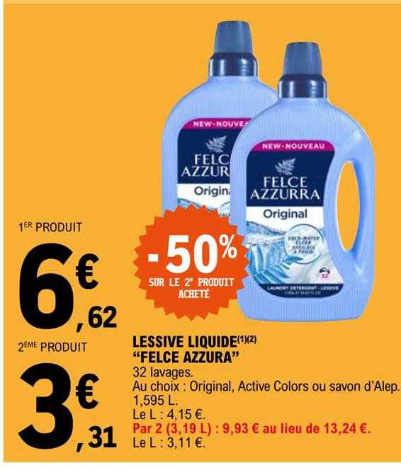 lessive liquide "felce azzura"