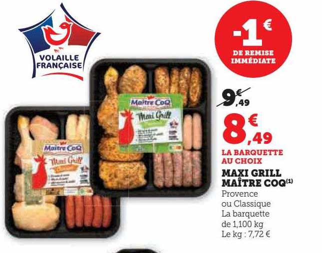 maxi grill maître coq