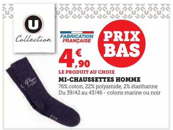 mi-chaussettes homme u collection