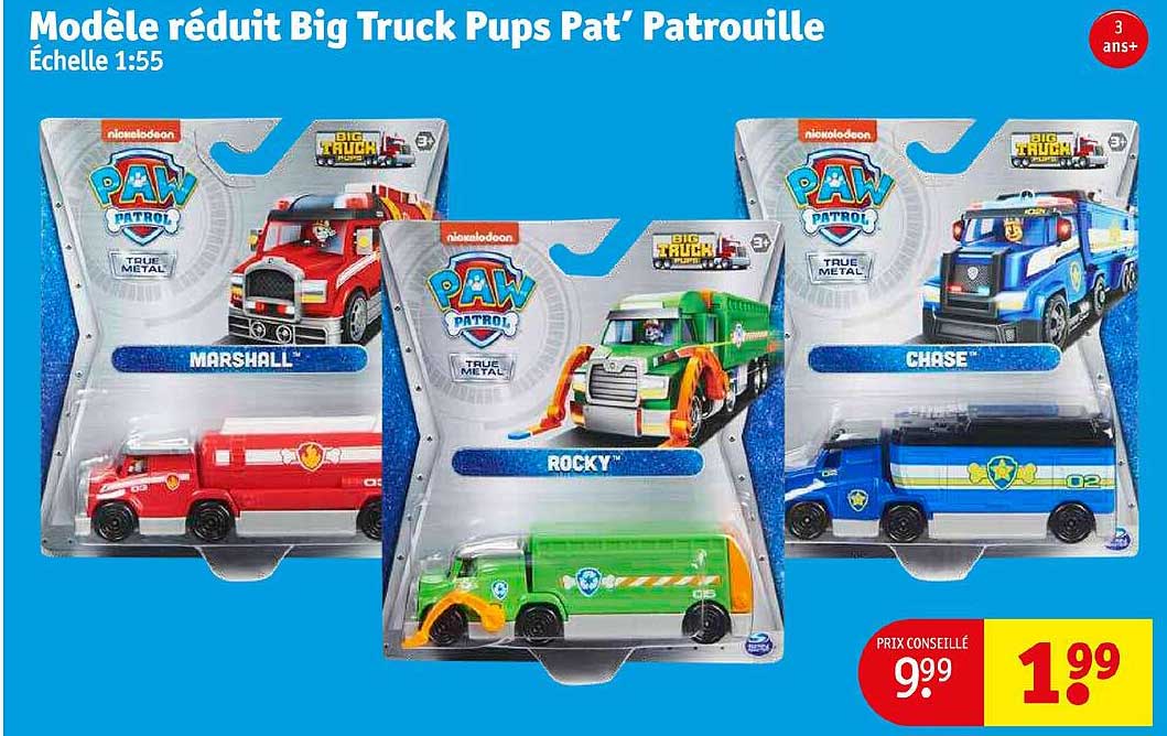 modèle réduit big truck pups pat' patrouille