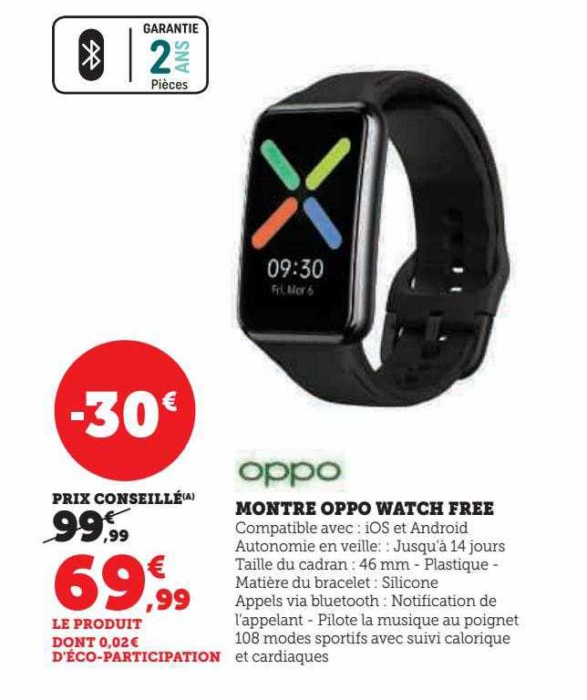 Montre Oppo Watch Free