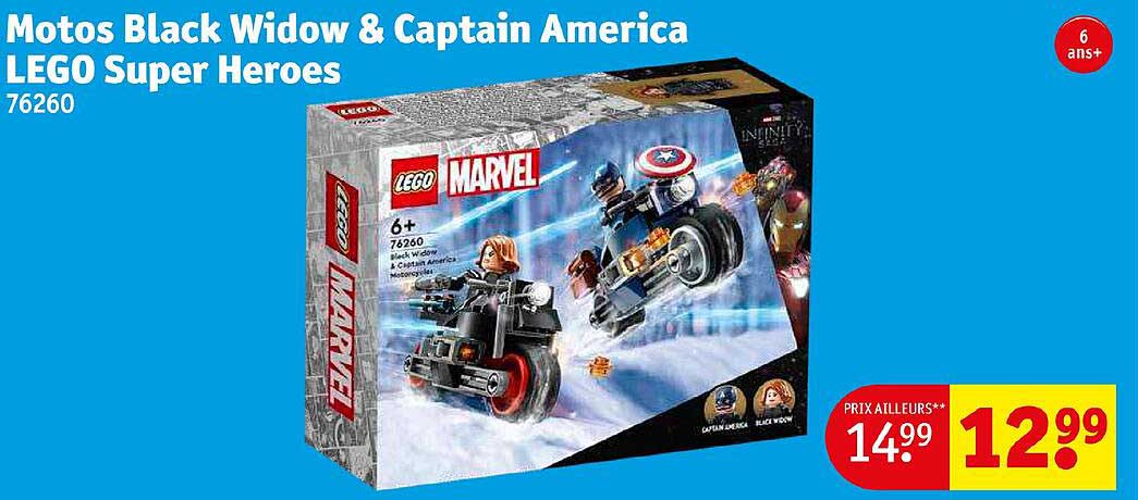 motos black widow & captain america lego super heroes