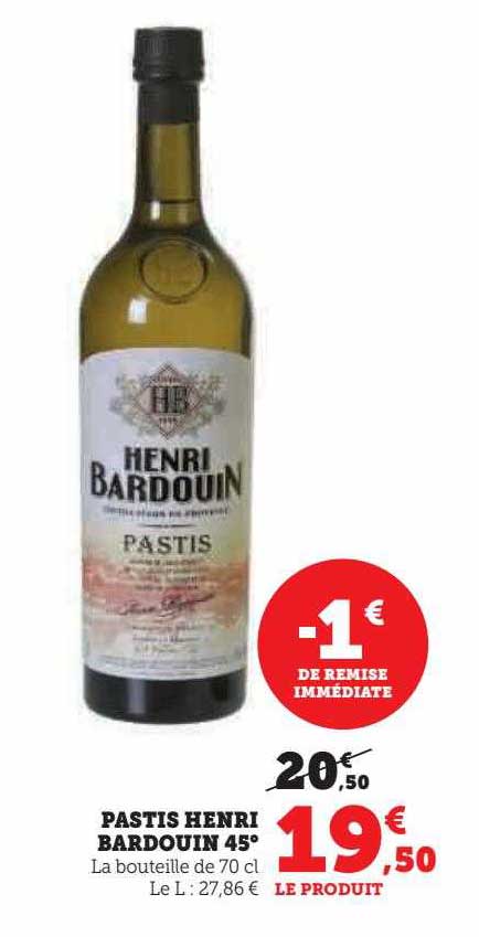pastis henri bardouin 45°