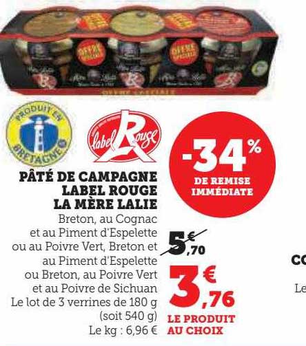pâté de campagne label rouge la mère lalie