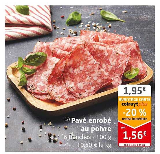 pavé enrobé au poivre