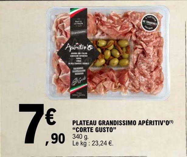 plateau grandissimo apéritiv'o "corte gusto"