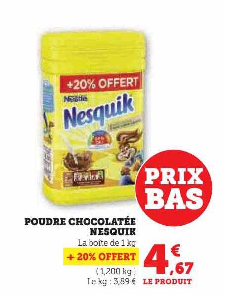 Poudre Chocolatée Nesquik