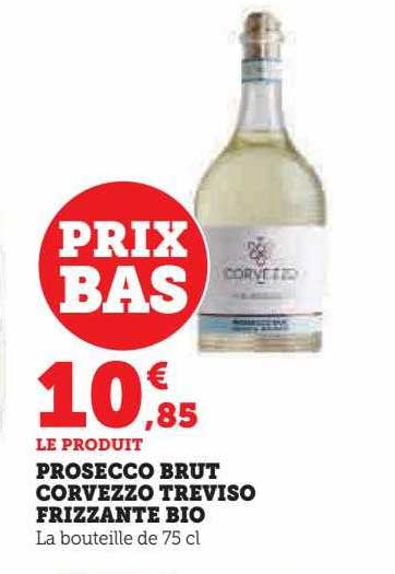 prosecco brut corvezzo treviso frizzante bio