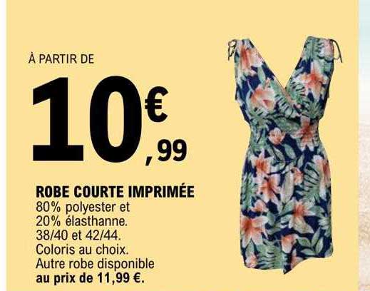robe courte imprimée
