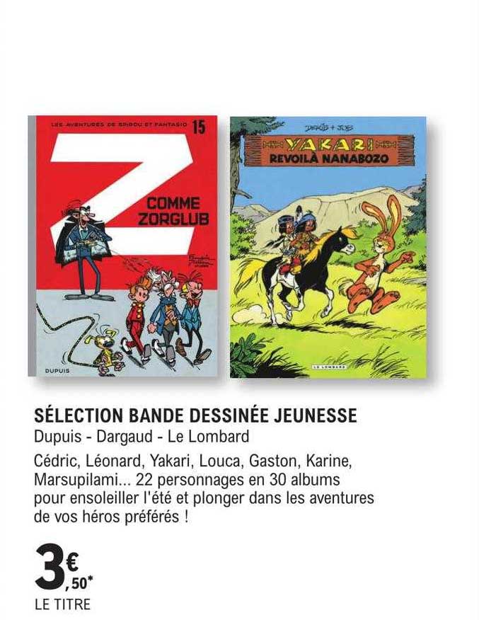 sélection bande dessinée jeunesse