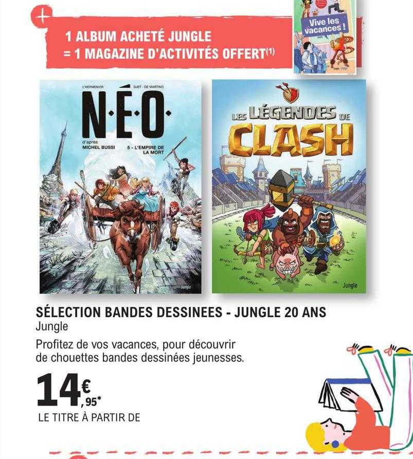 sélection bandes dessinées - jungle 20 ans