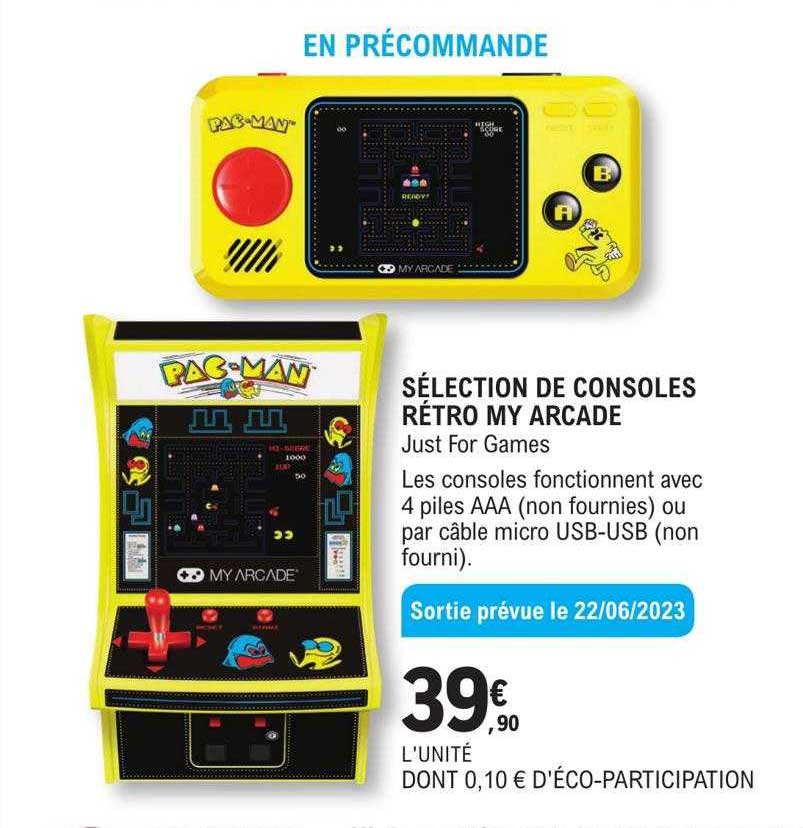 sélection de consoles rétro my arcade