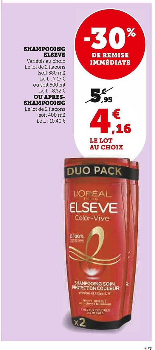 Shampooing Elsève Ou Après-shampooing