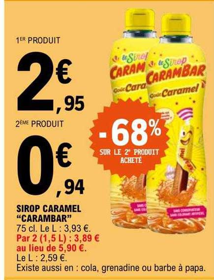 Sirop Caramel "carambar"