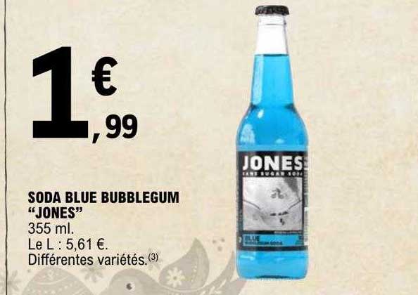 soda blue bubblegum "jones"