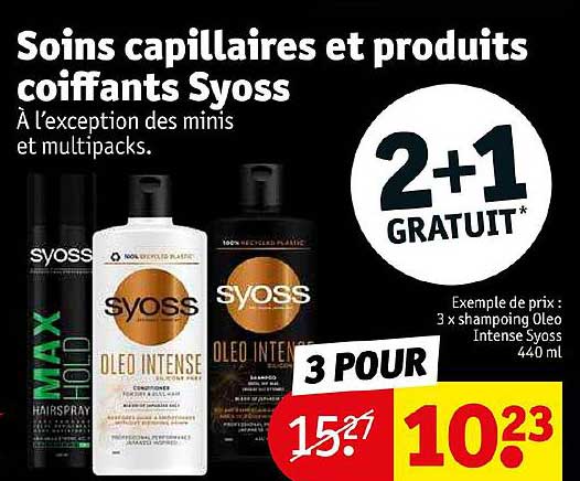 soins capillaires et produits coiffants syoss