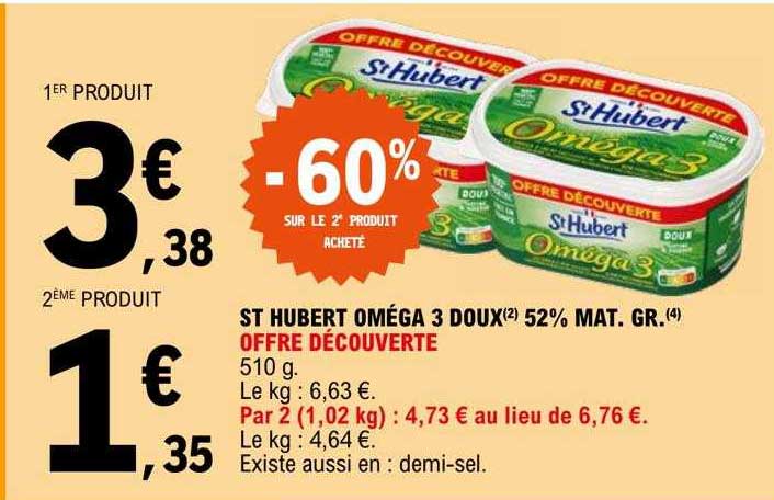 st hubert oméga 3 doux 52% mat.gr.