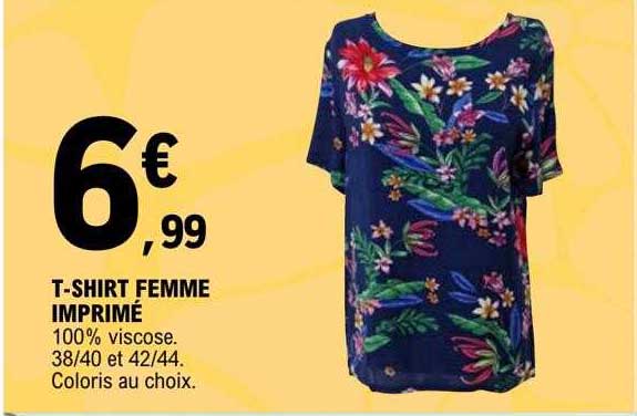 t-shirt femme imprimé