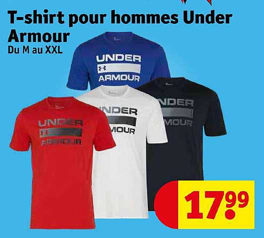 t-shirt pour hommes under armour