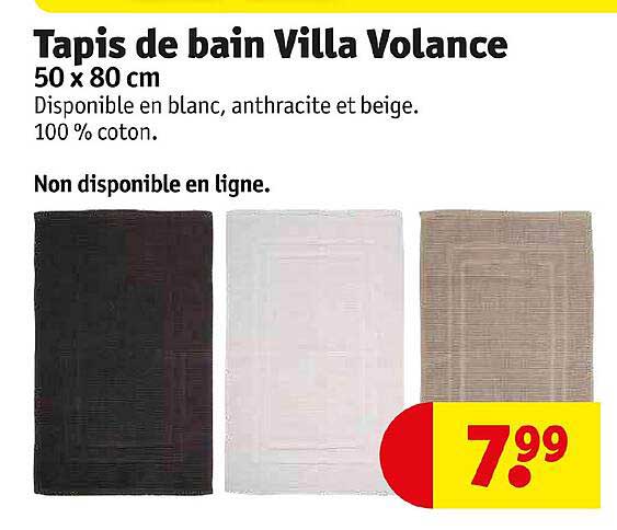 tapis de bain villa volance