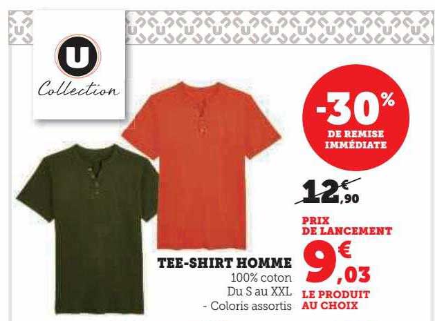 tee-shirt homme u collection