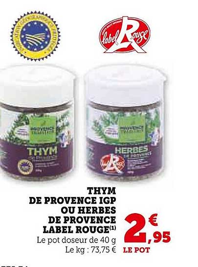 Thym De Provence Igp Ou Herbes De Provence Label Rouge